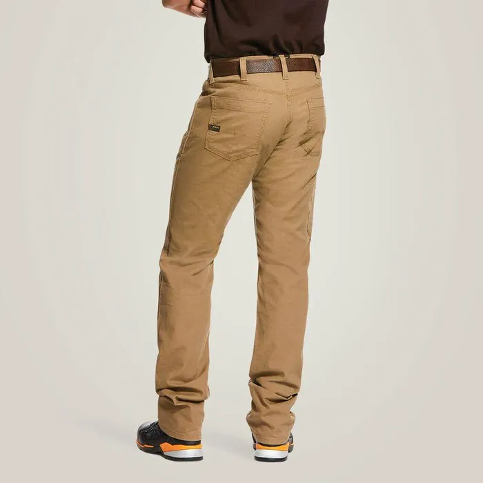 Men Pants and Shorts Ariat Rebar M4 Low Rise DuraStretch Made Tough Stackable Straight Leg Pant Field Khaki