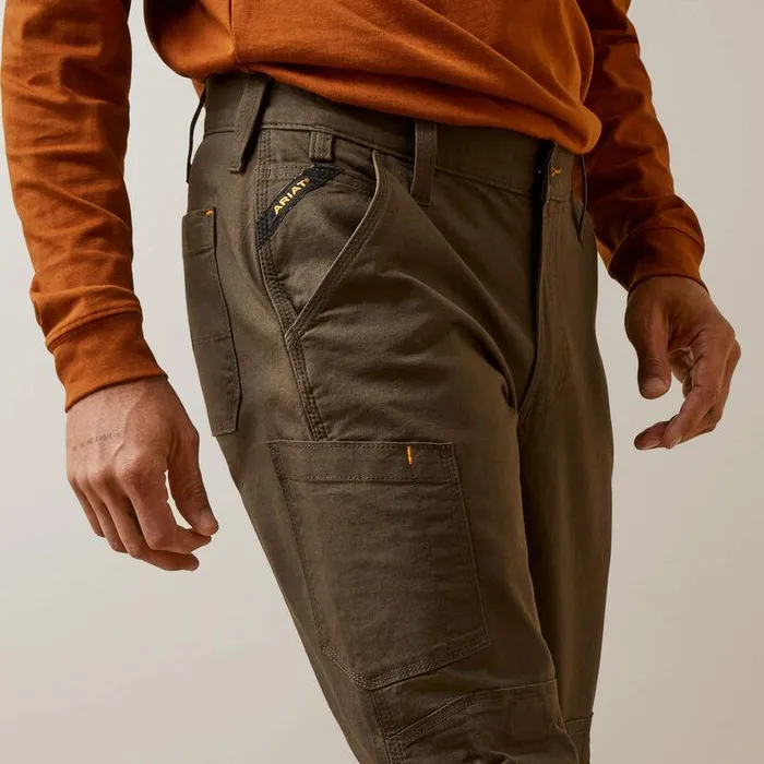 Men Pants and Shorts Ariat Rebar M5 Straight Made Tough Knee Guardian Straight Wren