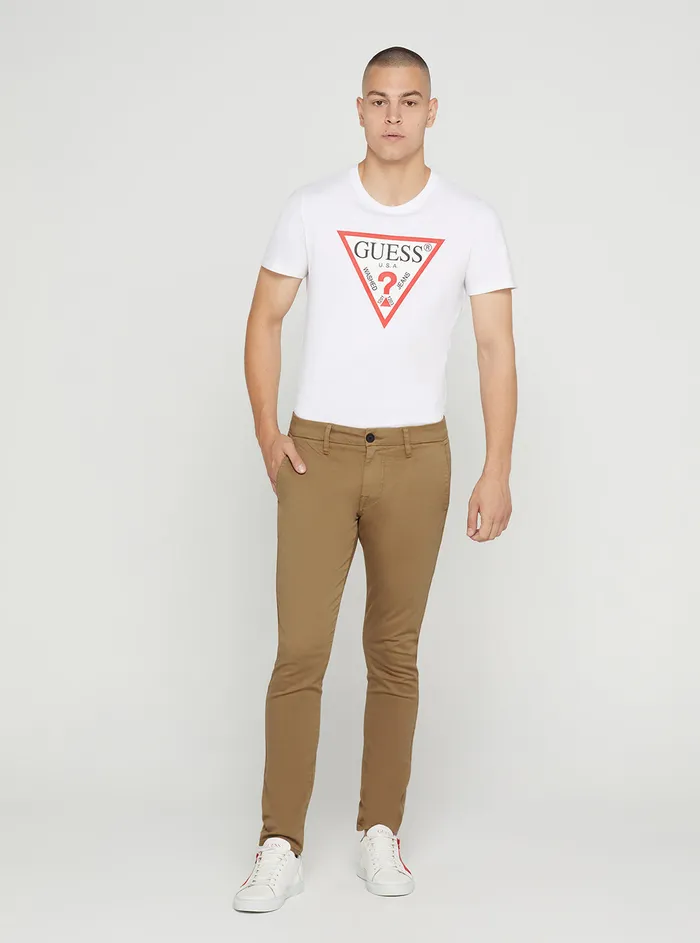Men Pants and Shorts GUESS Eco Macchiato Daniel Chino Pants Men Pants and Shorts GUESS Eco Macchiato Daniel Chino Pants
