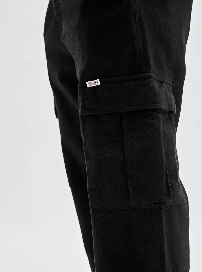 Men Pants and Shorts GUESS Guess Originals Black David Cargo Pants