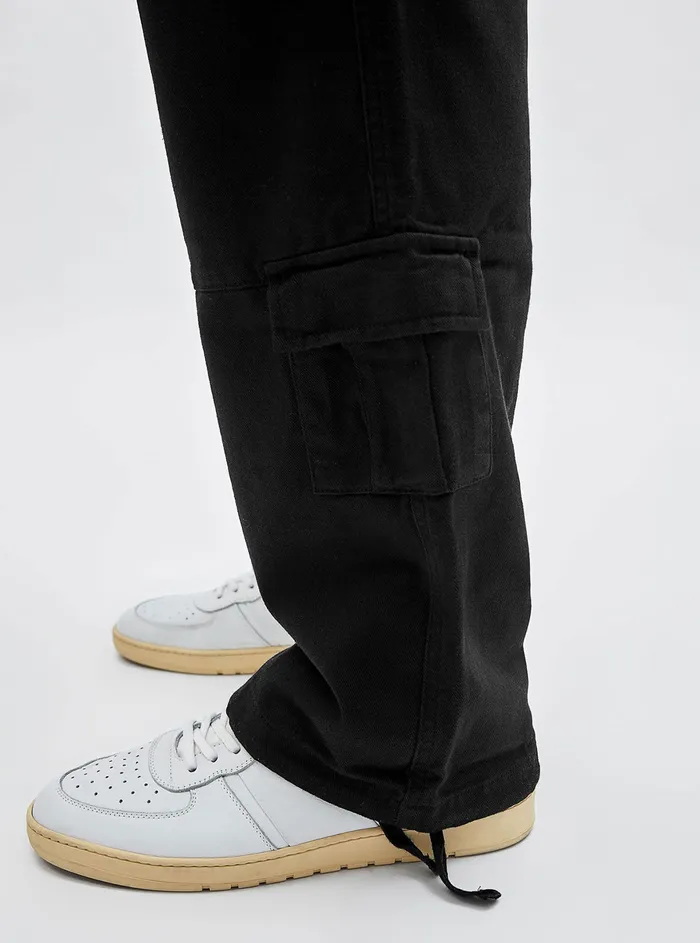 Men Pants and Shorts GUESS Guess Originals Black David Cargo Pants