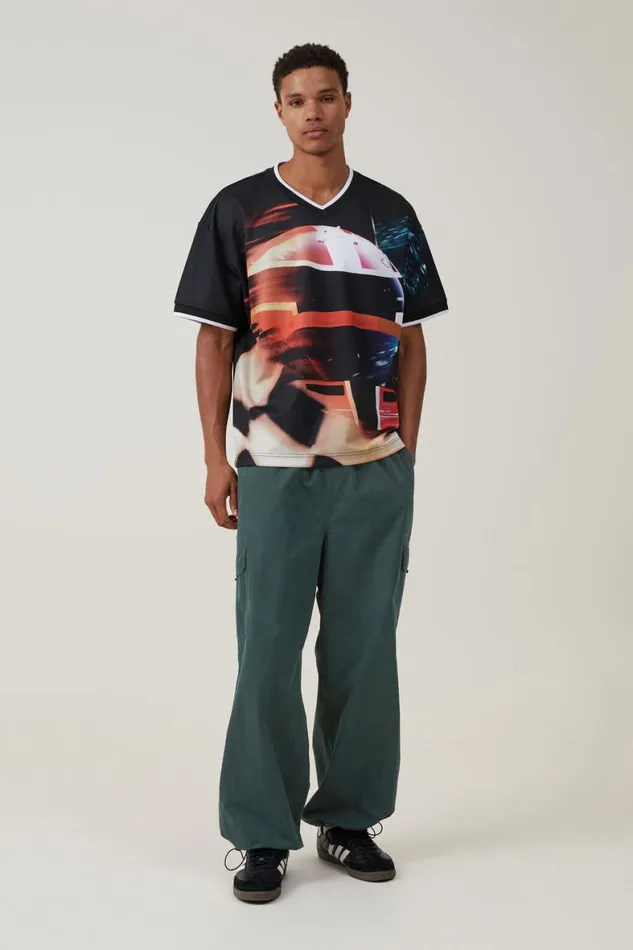 Men Pants Cotton On Parachute Field Pant Forest Green Cargo