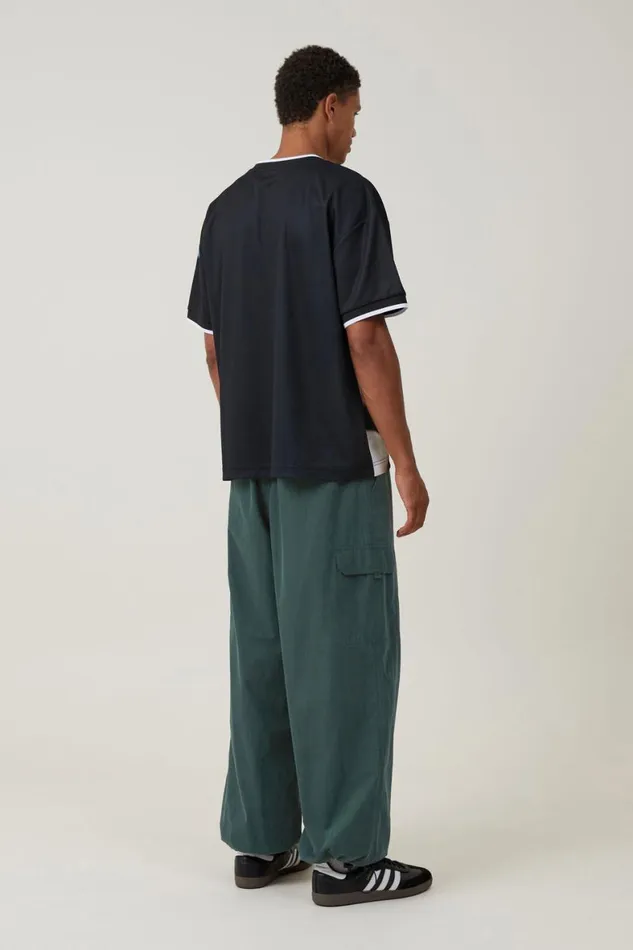 Men Pants Cotton On Parachute Field Pant Forest Green Cargo