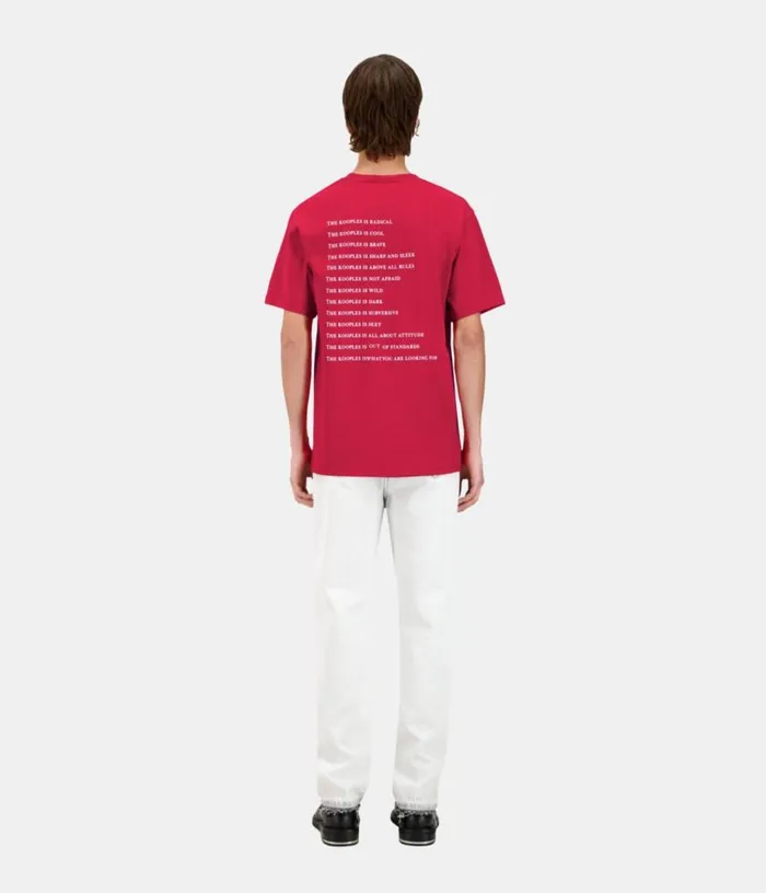 Men Red What Is Tshirt THE KOOPLES Tshirts