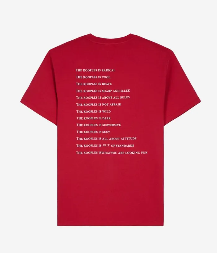 Men Red What Is Tshirt THE KOOPLES Tshirts