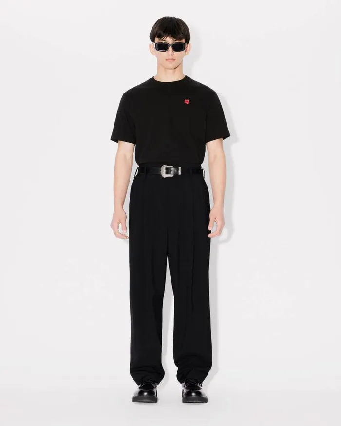 Men Relaxed School Boy Pants Black Kenzo Pants And Shorts