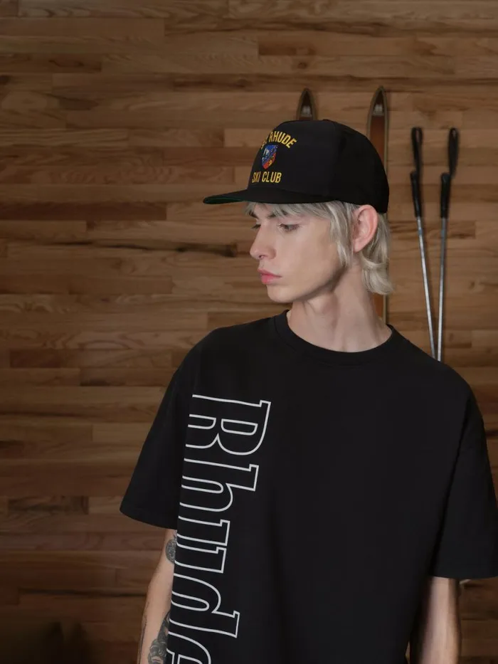 Men Rhude Hats ST NYLON STRUCTURE HAT Black