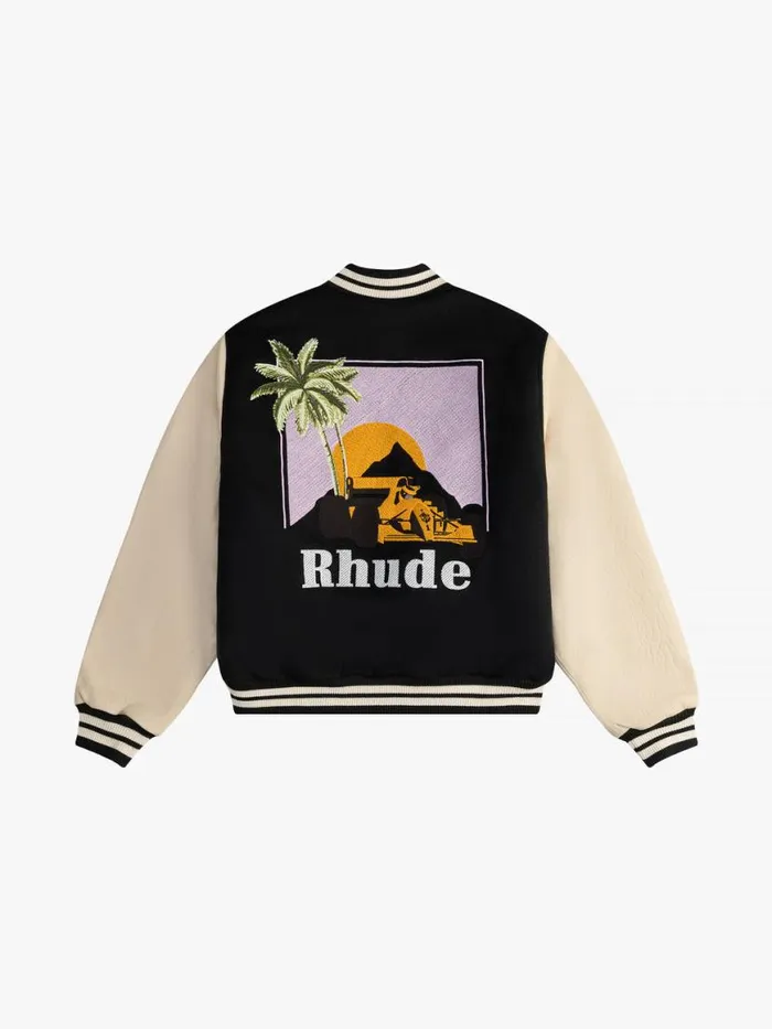 Men Rhude Outerwear GP VARSITY JACKET Mintcream