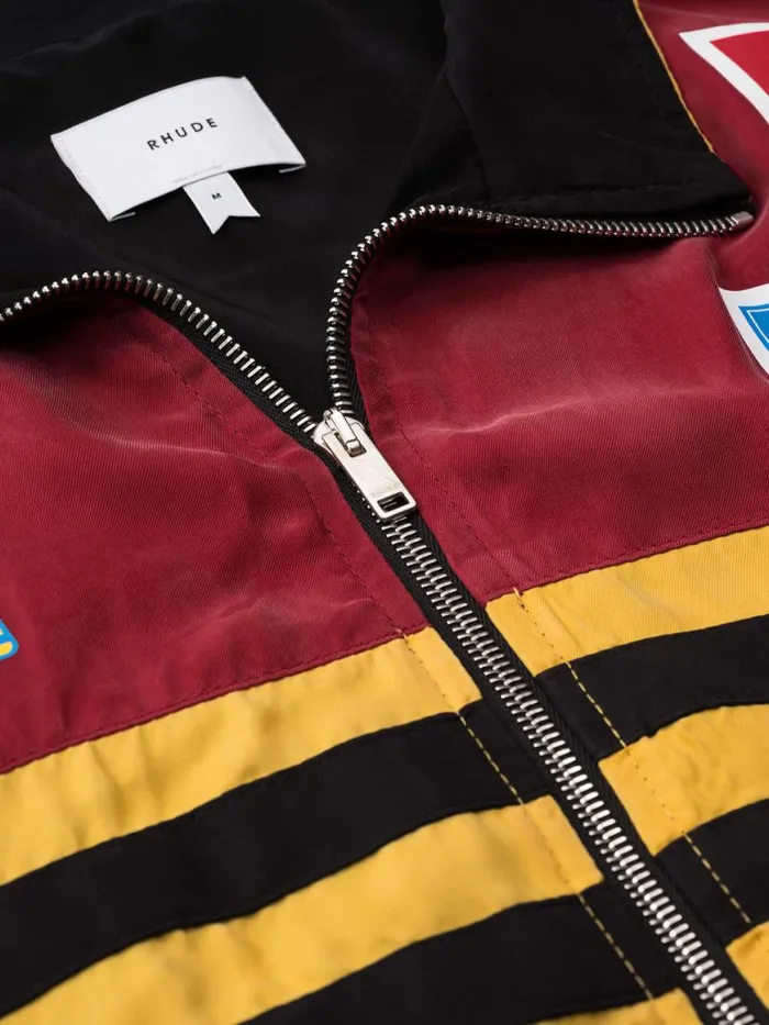 Men Rhude Outerwear RALLY JACKET Mustardmaroonblack