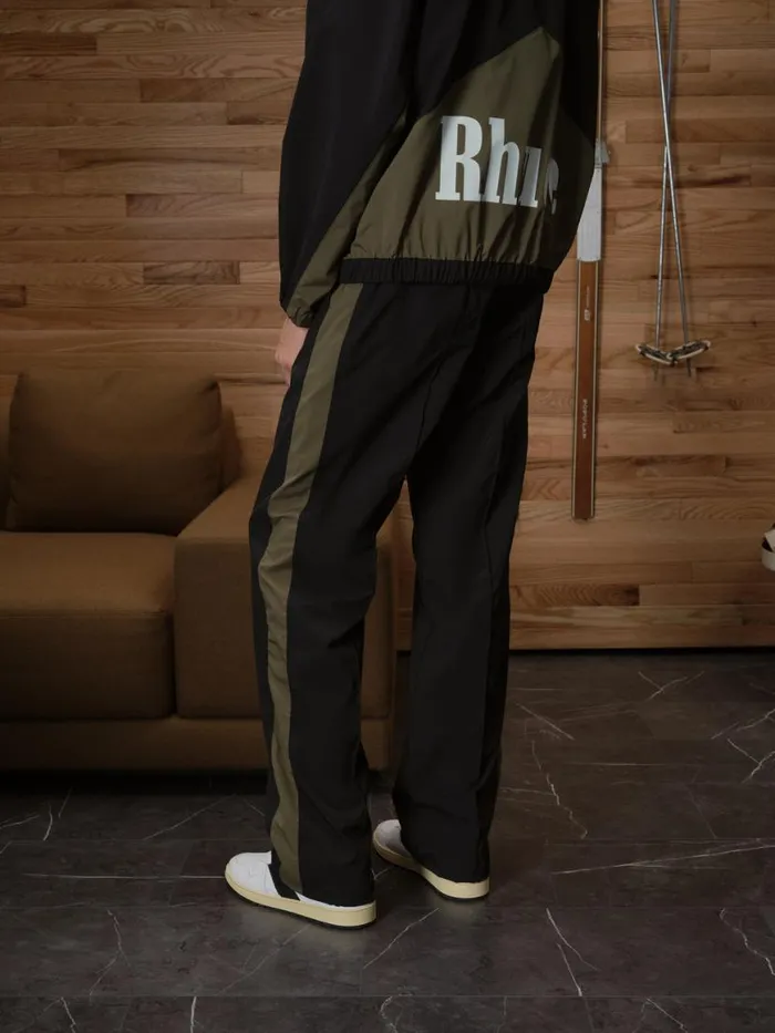 Men Rhude Pants AERIAL TRACK PANTS Blackolive