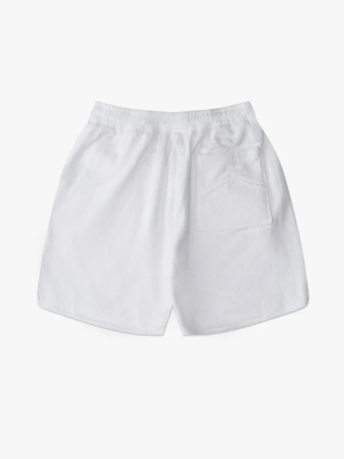 Men Rhude Shorts TOWEL SHORT White