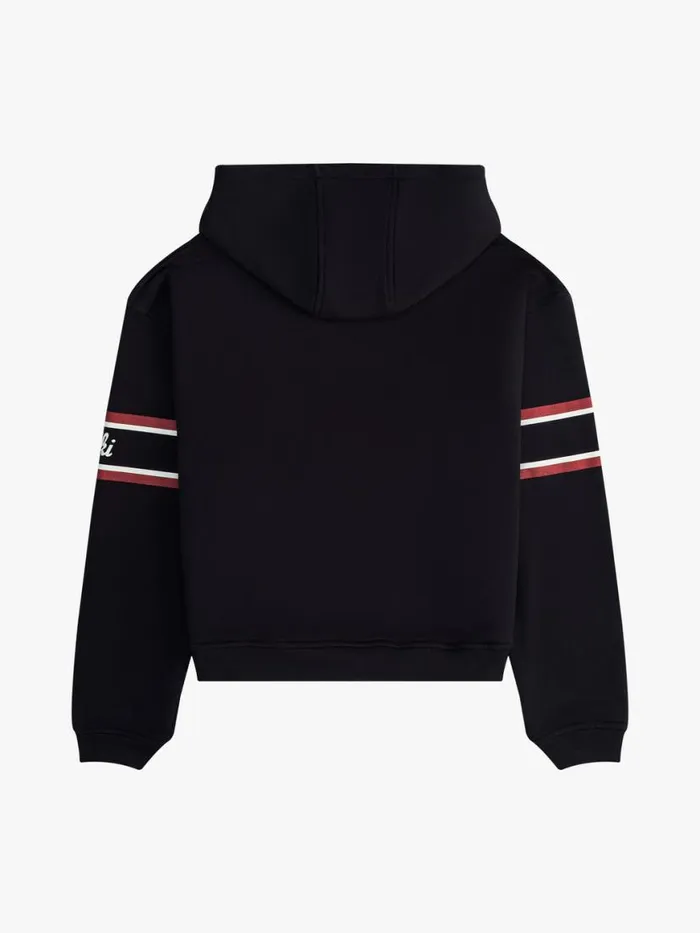 Men Rhude Sweatshirts ASPEN SKI CREST HOODIE Vtg Black