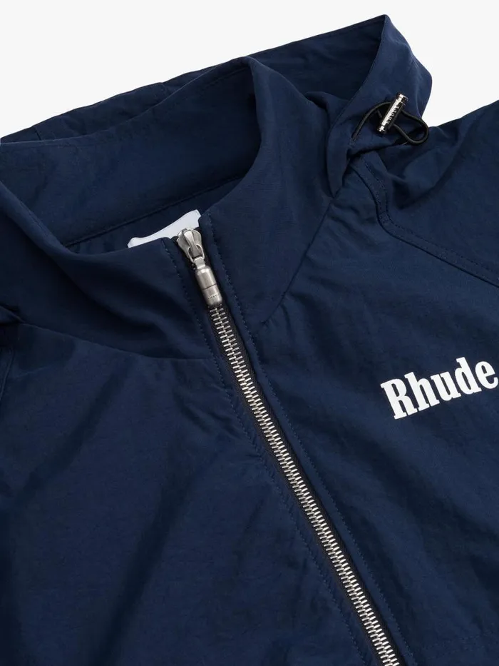 Men Rhude Sweatshirts PALM TRACK JACKET Navy