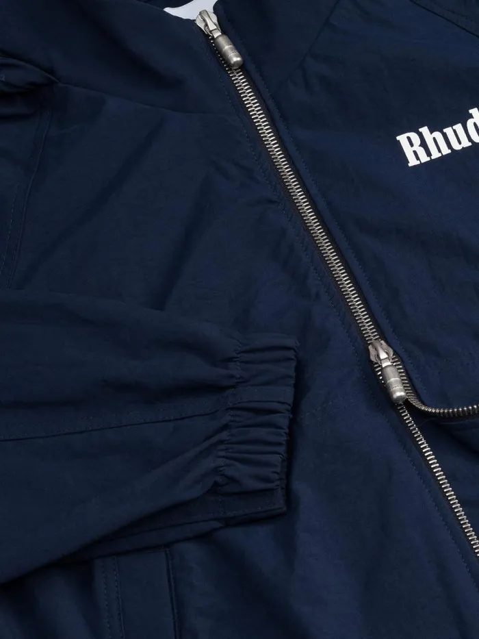 Men Rhude Sweatshirts PALM TRACK JACKET Navy