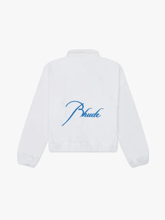 Men Rhude Sweatshirts TOWEL RUGBY White