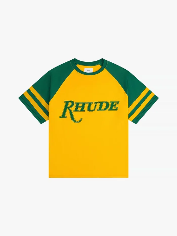 Men Rhude Tees SAO PAULO SHORT SLEEVE TEE Yellowgreen