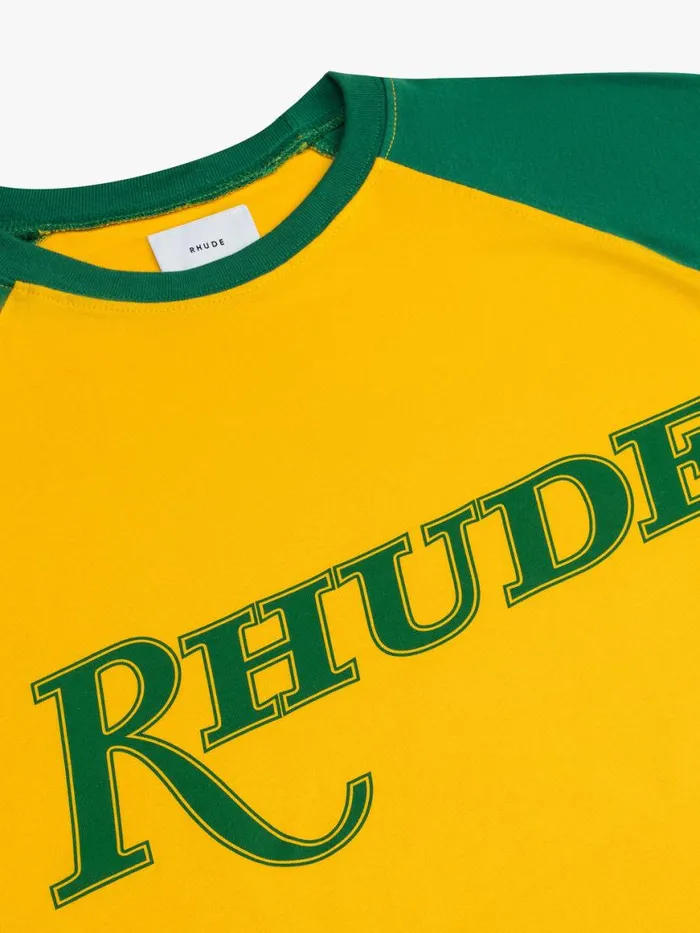 Men Rhude Tees SAO PAULO SHORT SLEEVE TEE Yellowgreen