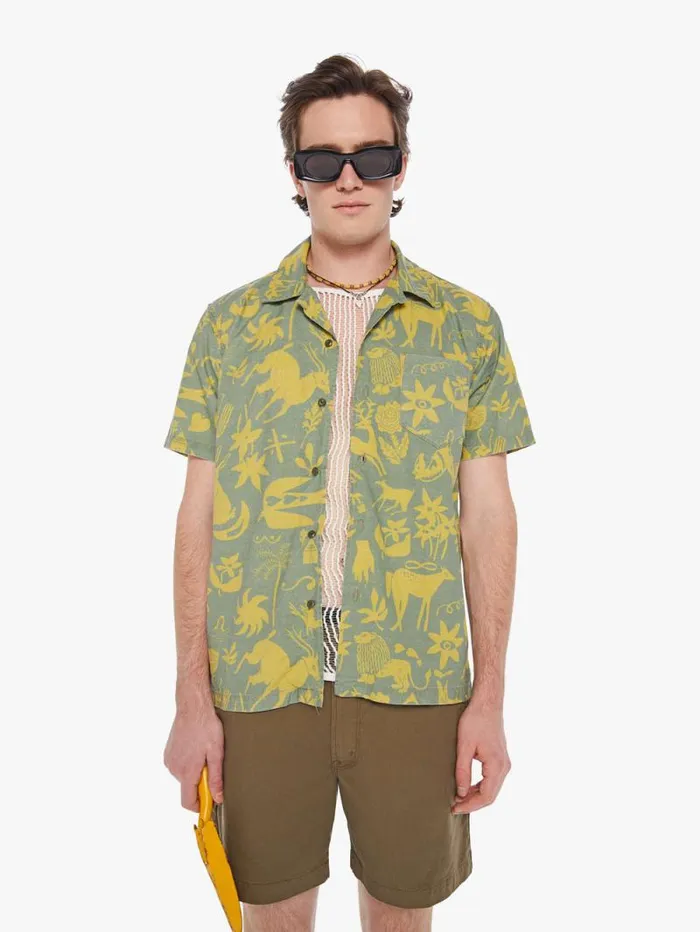 Men Shirts Mother Denim The Hooky Green