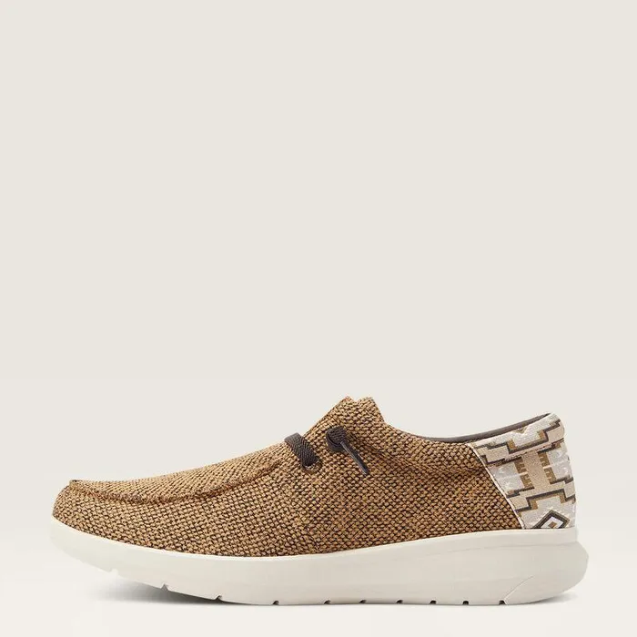 Men Shoes and Sneakers Ariat Hilo Heathered Sandcream Southwest Print Men Shoes and Sneakers Ariat Hilo Heathered Sandcream Southwest Print