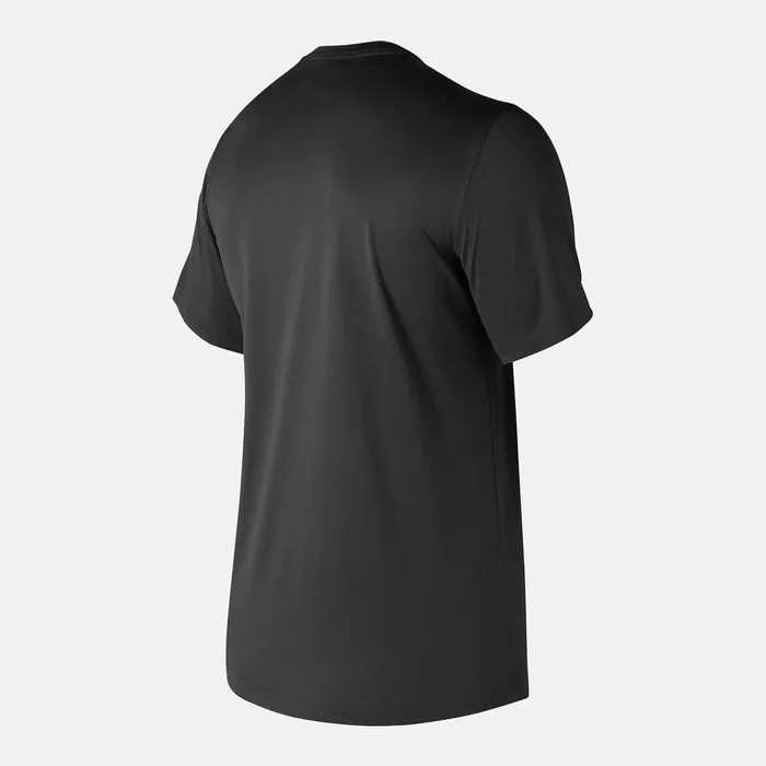 Men Short Sleeve Tech Tee Team Black New Balance Shirts Men Short Sleeve Tech Tee Team Black New Balance Shirts