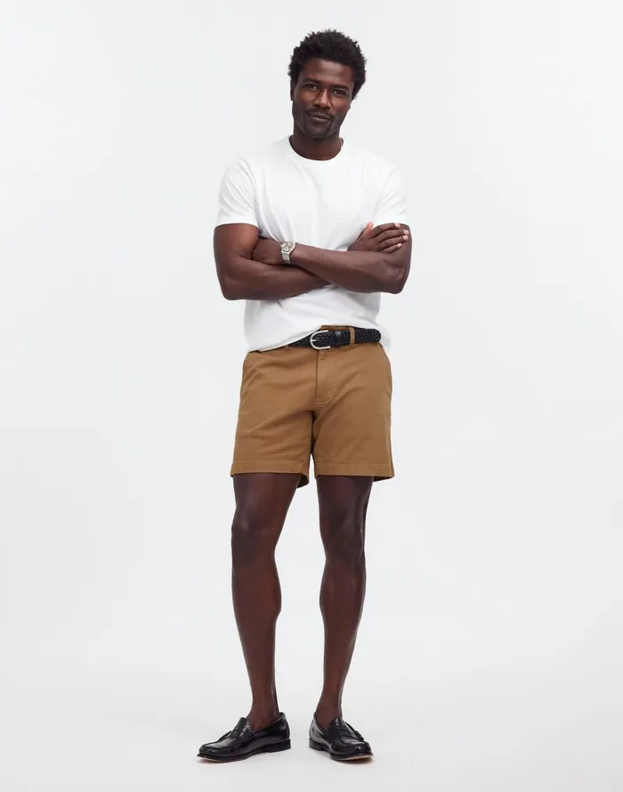 Men Shorts Madewell 7034 Chino Shorts Faded Birch