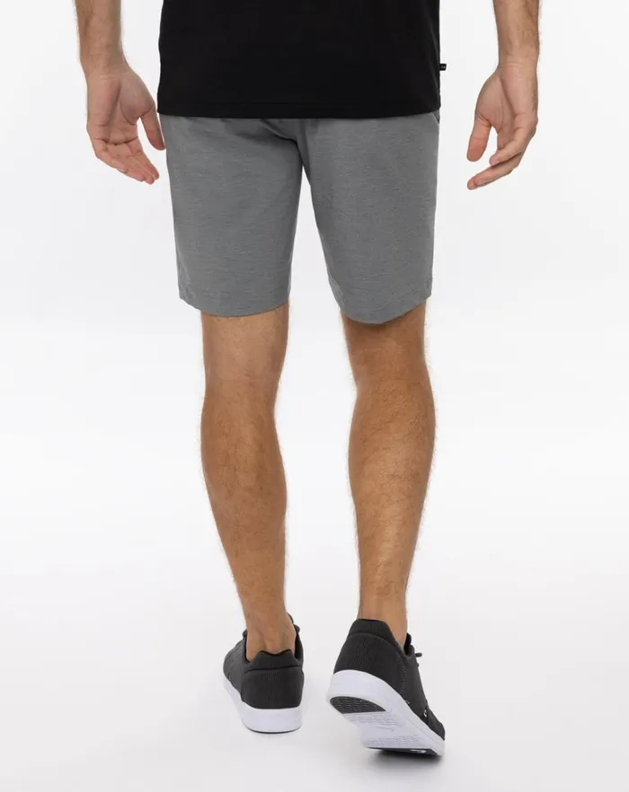 Men Shorts TravisMathew BERMUDA SHORT 8IN Heather Sleet Men Shorts TravisMathew BERMUDA SHORT 8IN Heather Sleet