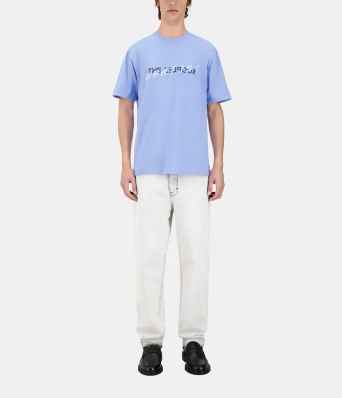 Men Sky Blue What Is Tshirt THE KOOPLES Tshirts