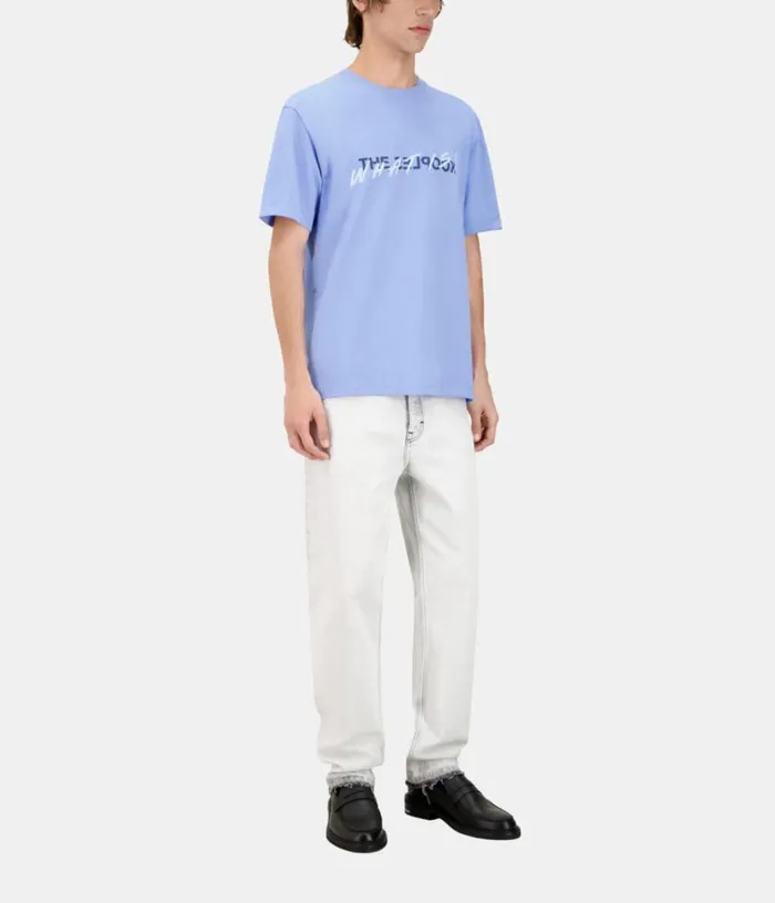 Men Sky Blue What Is Tshirt THE KOOPLES Tshirts