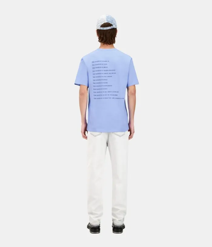 Men Sky Blue What Is Tshirt THE KOOPLES Tshirts