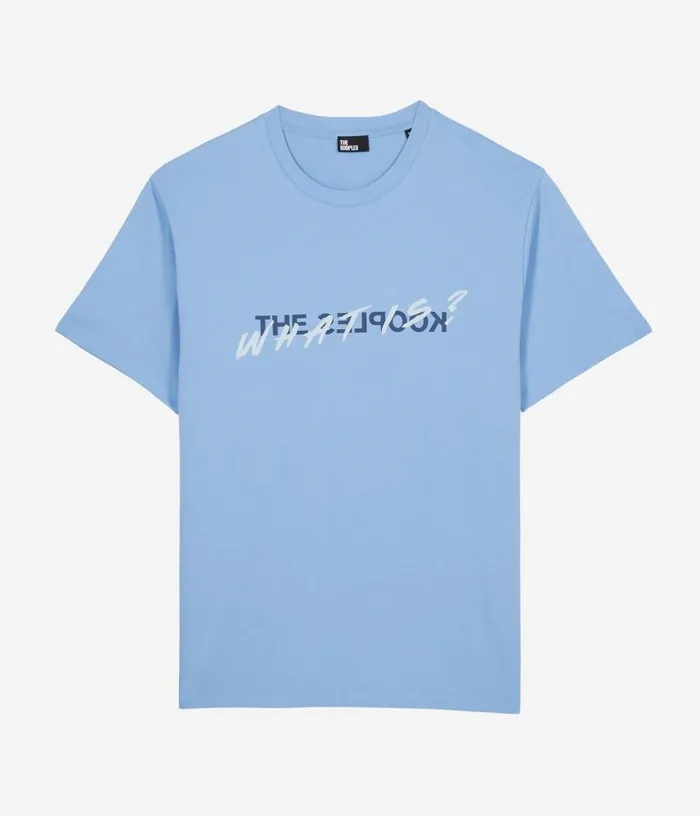 Men Sky Blue What Is Tshirt THE KOOPLES Tshirts
