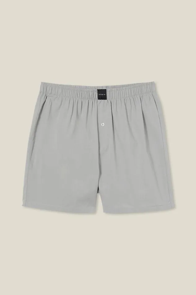 Men Socks and Underwear Cotton On Stretch Boxer Short Soft Grey