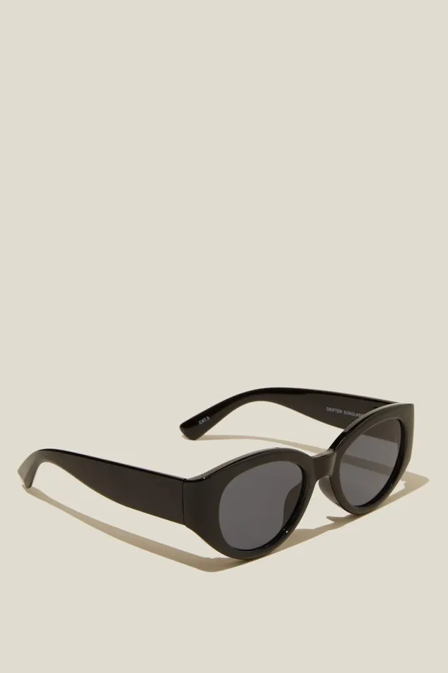 Men Sunglasses Cotton On Drifter Sunglasses Blackblack Smoke