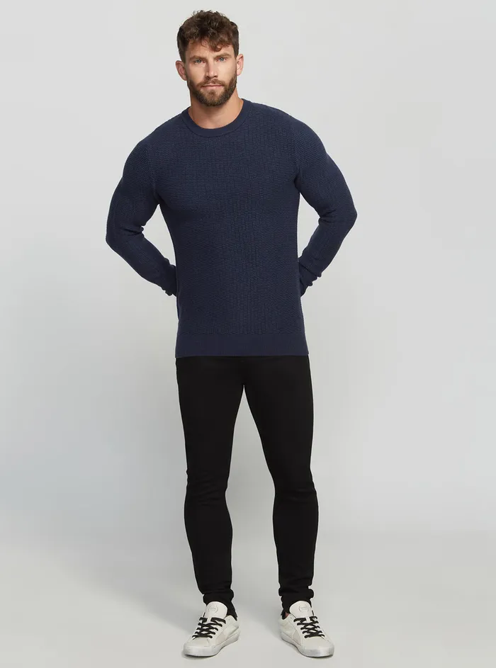 Men Sweaters and Knits GUESS Eco Blue Paco Wool Jumper Men Sweaters and Knits GUESS Eco Blue Paco Wool Jumper