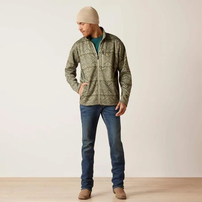Men Sweatshirts and Hoodies Ariat Caldwell Full Zip Sweater Olive Leaf Southwest Men Sweatshirts and Hoodies Ariat Caldwell Full Zip Sweater Olive Leaf Southwest
