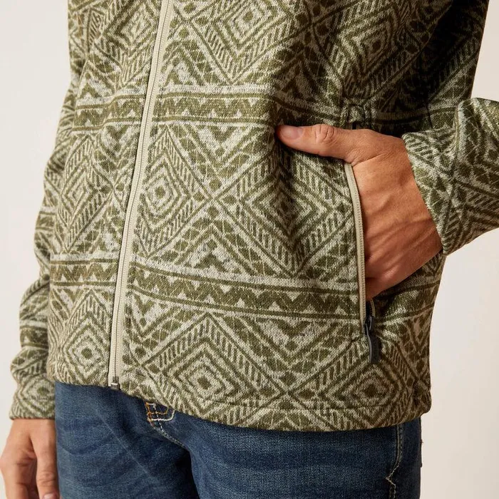 Men Sweatshirts and Hoodies Ariat Caldwell Full Zip Sweater Olive Leaf Southwest Men Sweatshirts and Hoodies Ariat Caldwell Full Zip Sweater Olive Leaf Southwest