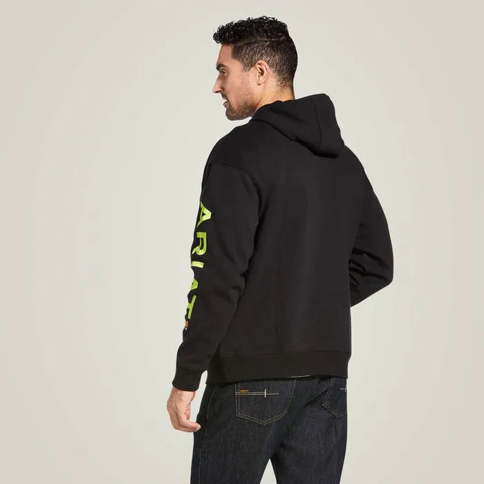 Men Sweatshirts and Hoodies Ariat Rebar Graphic Hoodie Blackandlime Men Sweatshirts and Hoodies Ariat Rebar Graphic Hoodie Blackandlime