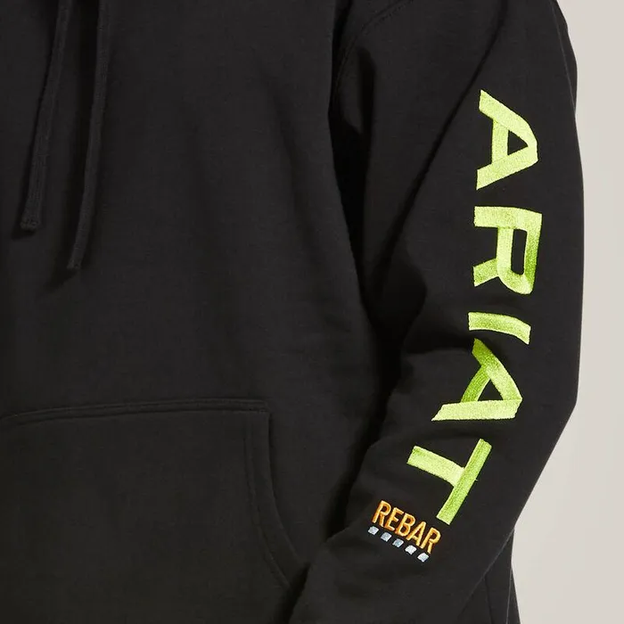 Men Sweatshirts and Hoodies Ariat Rebar Graphic Hoodie Blackandlime Men Sweatshirts and Hoodies Ariat Rebar Graphic Hoodie Blackandlime