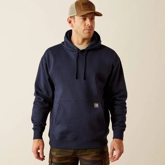 Men Sweatshirts and Hoodies Ariat Rebar Workman Beams Hoodie Navy