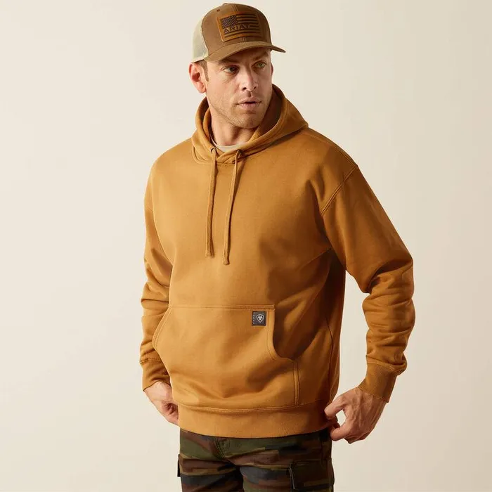 Men Sweatshirts and Hoodies Ariat Rebar Workman Hardhead Hoodie Bistro