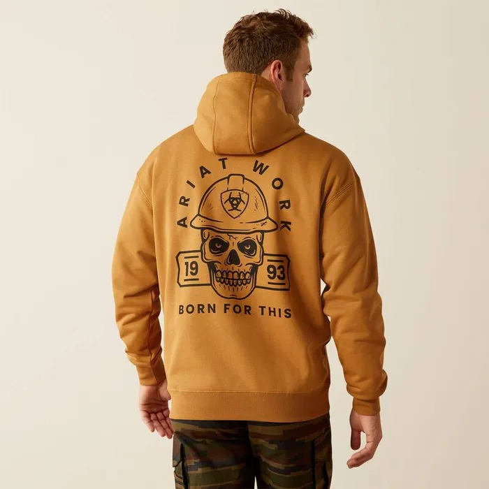 Men Sweatshirts and Hoodies Ariat Rebar Workman Hardhead Hoodie Bistro