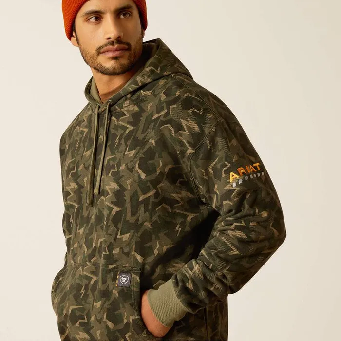 Men Sweatshirts and Hoodies Ariat Rebar Workman Shard Hoodie Deep Lichen Camo Men Sweatshirts and Hoodies Ariat Rebar Workman Shard Hoodie Deep Lichen Camo