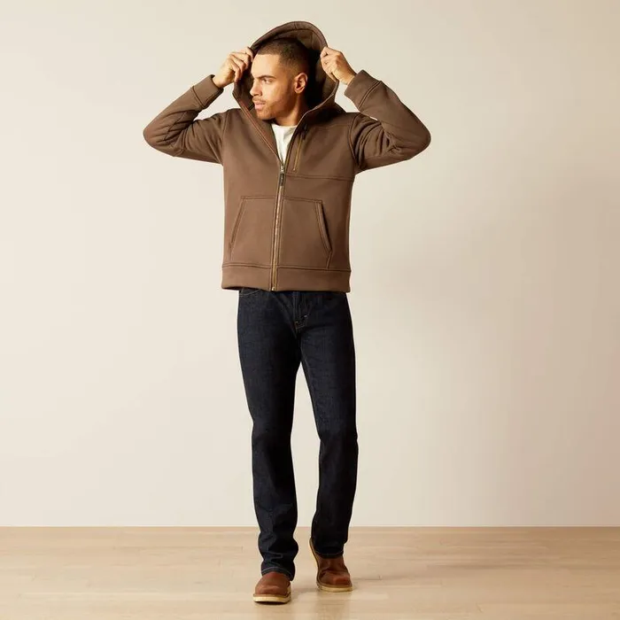 Men Sweatshirts and Hoodies Ariat Tek Fleece 20 Full Zip Hoodie Banyan Bark Men Sweatshirts and Hoodies Ariat Tek Fleece 20 Full Zip Hoodie Banyan Bark