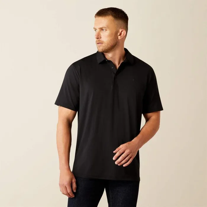 Men TShirts and Polos Ariat 360 Airflow Polo Black