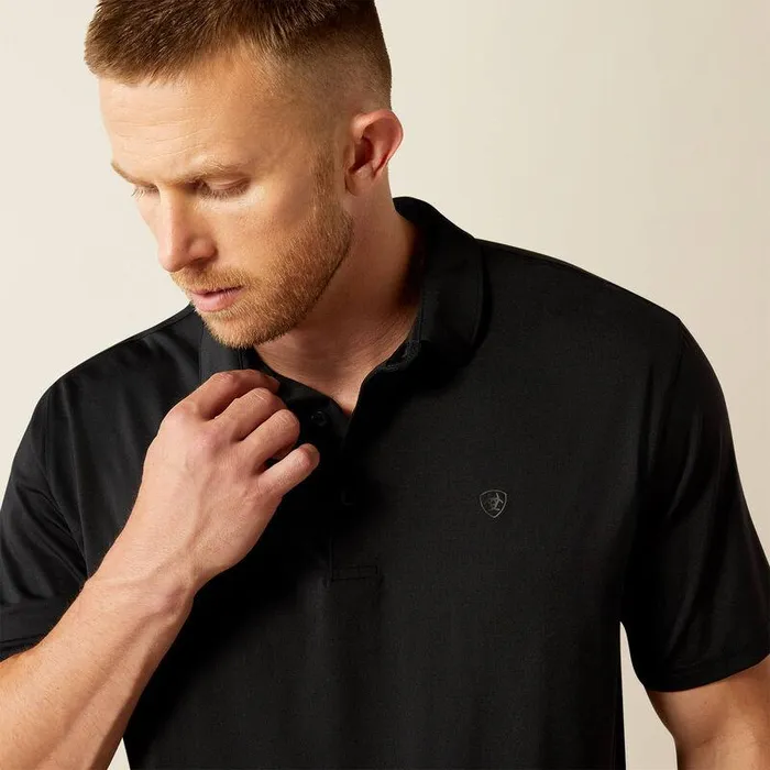 Men TShirts and Polos Ariat 360 Airflow Polo Black