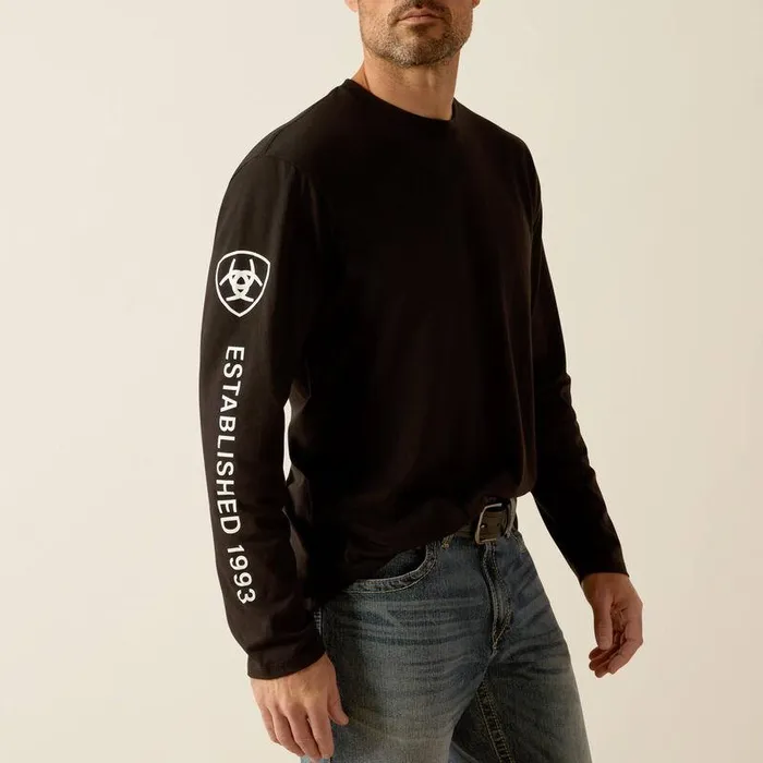 Men TShirts and Polos Ariat Ariat Elevated V2 TShirt Black