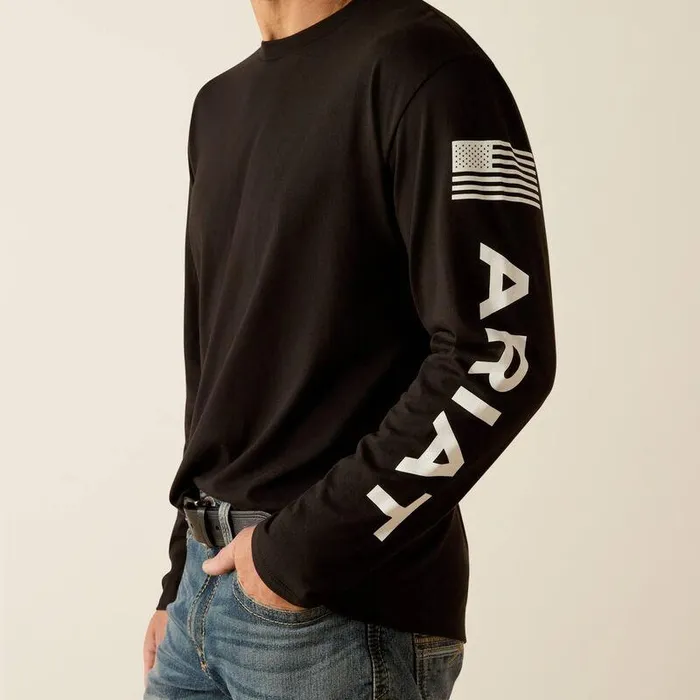 Men TShirts and Polos Ariat Ariat Elevated V2 TShirt Black