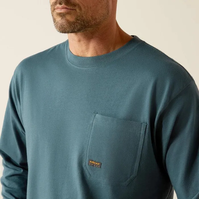 Men TShirts and Polos Ariat Rebar Cotton Strong Chainsaw Logo TShirt Stargazer Men TShirts and Polos Ariat Rebar Cotton Strong Chainsaw Logo TShirt Stargazer