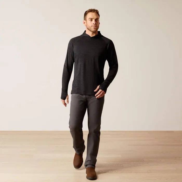 Men TShirts and Polos Ariat Rebar Gridwork Hoodie Black Men TShirts and Polos Ariat Rebar Gridwork Hoodie Black