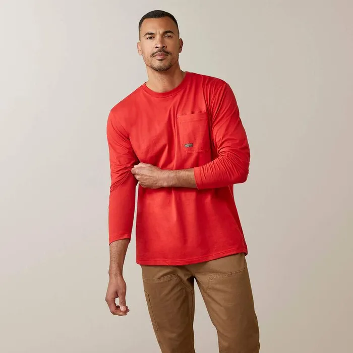 Men TShirts and Polos Ariat Rebar Workman Reflective Flag Graphic TShirt Pompeian Red Men TShirts and Polos Ariat Rebar Workman Reflective Flag Graphic TShirt Pompeian Red