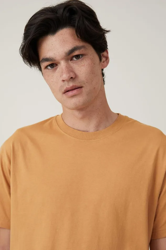Men Tees and Tanks Cotton On Organic Loose Fit TShirt Bronze
